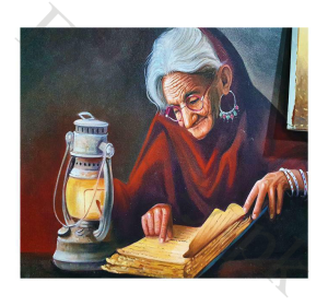 Old-Woman-Reading-Book